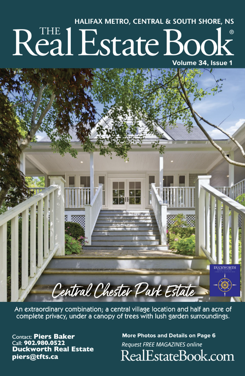 Front cover of a real estate magazine.