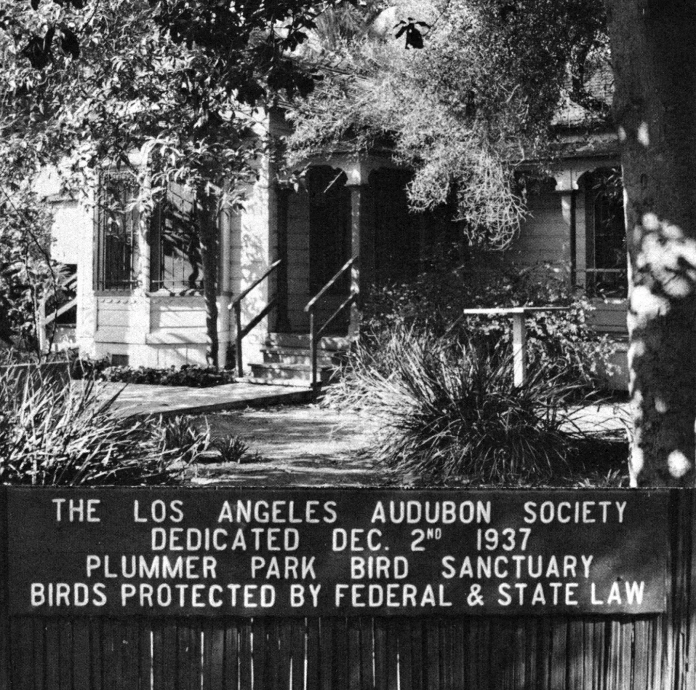 Audubon House Plummer Park Bird Sanctuar_1937 Dedicated.jpg