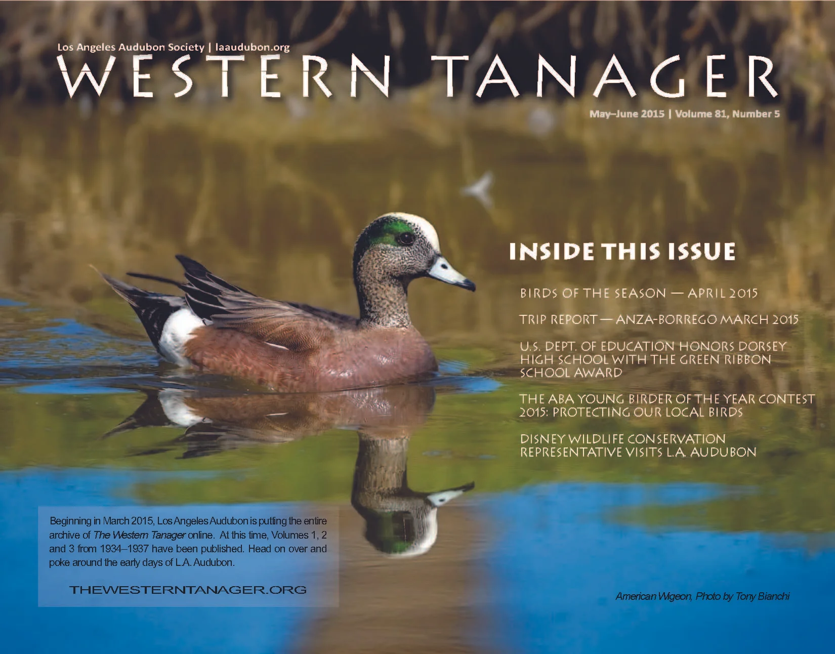 Western Tanager, Vol. 81 No. 5 May-Jun 2015