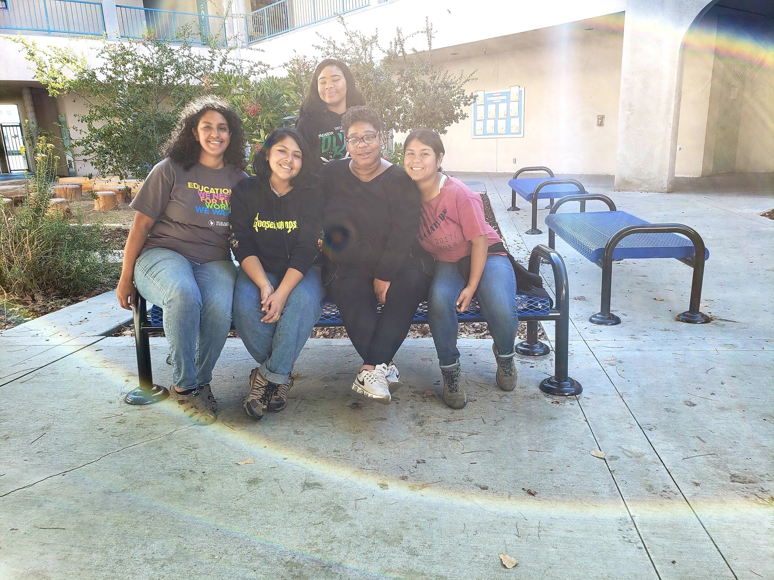  Los Angeles Audubon staff and EE360 interns after an interactive day of birding and leading activities. 