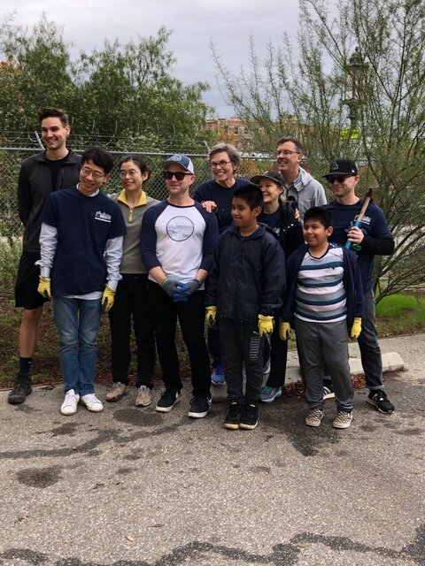  Westwood Presbyterian volunteers at Esperanza habitat. 