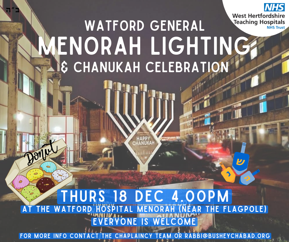 Watford Hospital Menorah Lighting