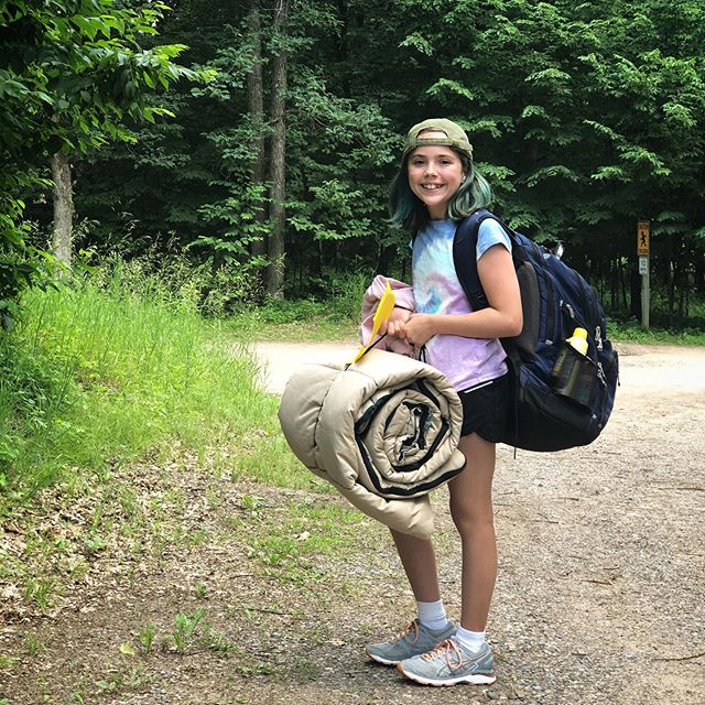 Dropped her off at her first overnight camp without mom😥 impressed with her attitude (excited and not fearful even though she knows no one) but sad these are no longer mom and me weekends. They grow up so fast don&rsquo;t they?