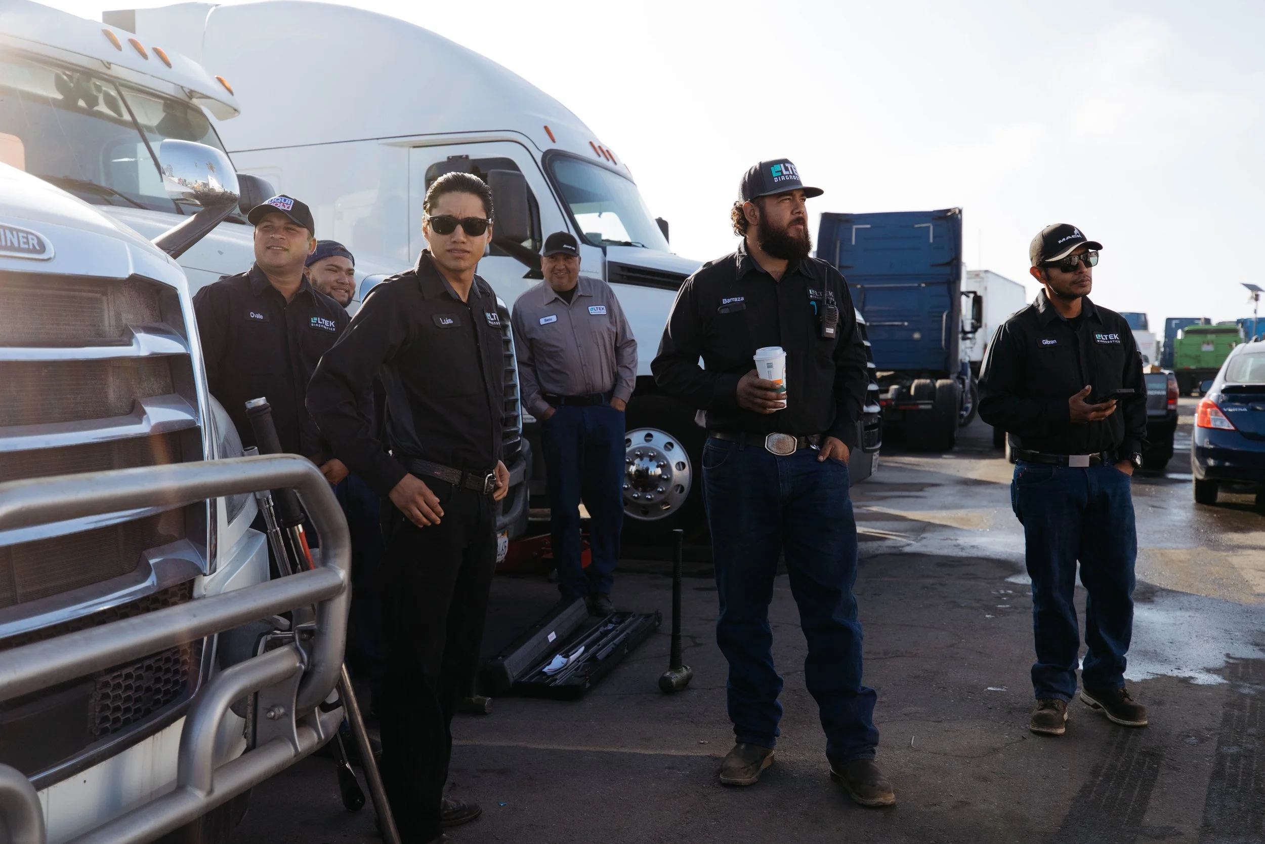 LTEK Diagnostics — diesel truck repair bay