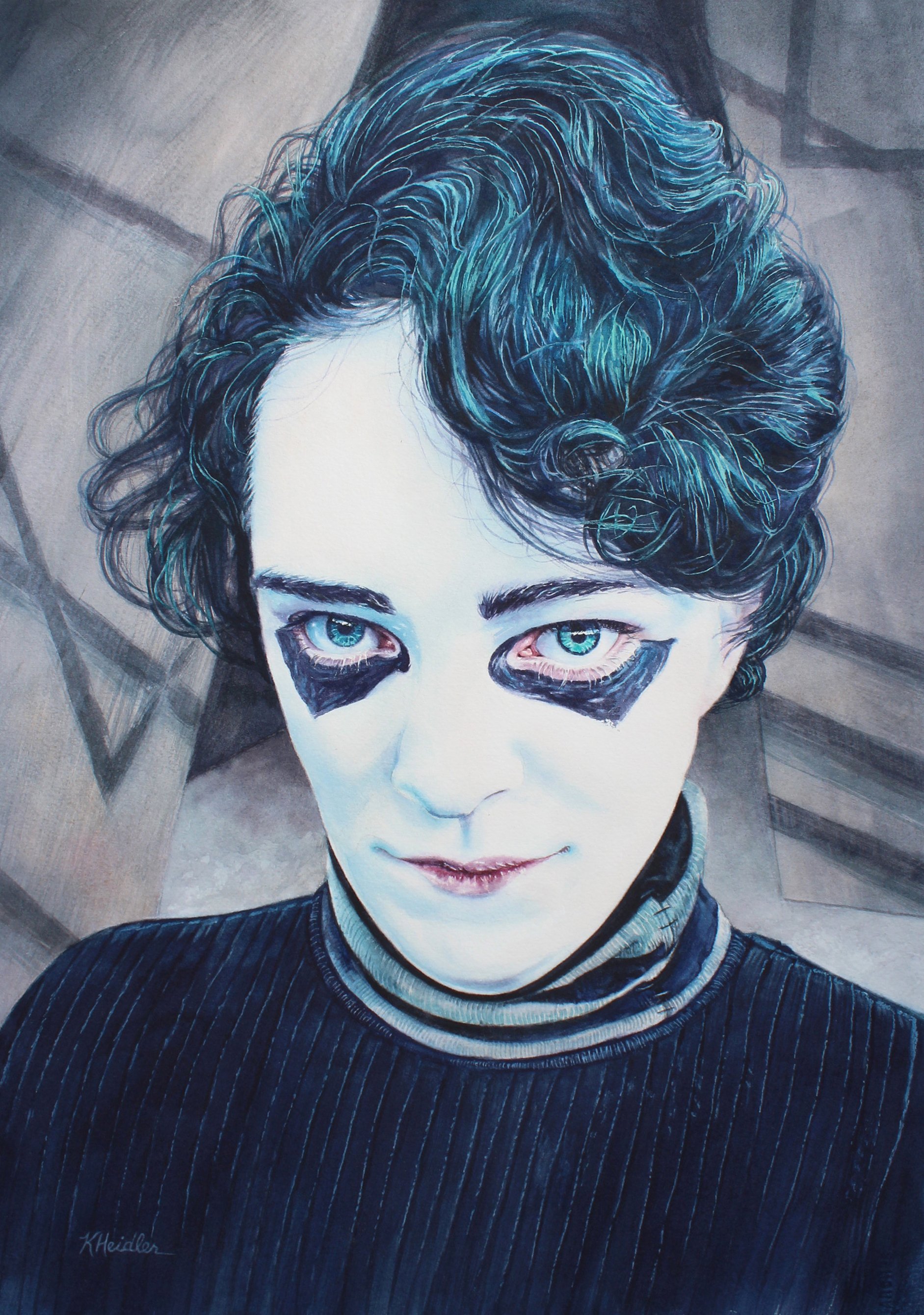  The Somnambulist  My daughter cosplaying Conrad Veidt as the Somnambulist in the old black and white 1920 movie, The Cabinet of Dr. Caligari.  