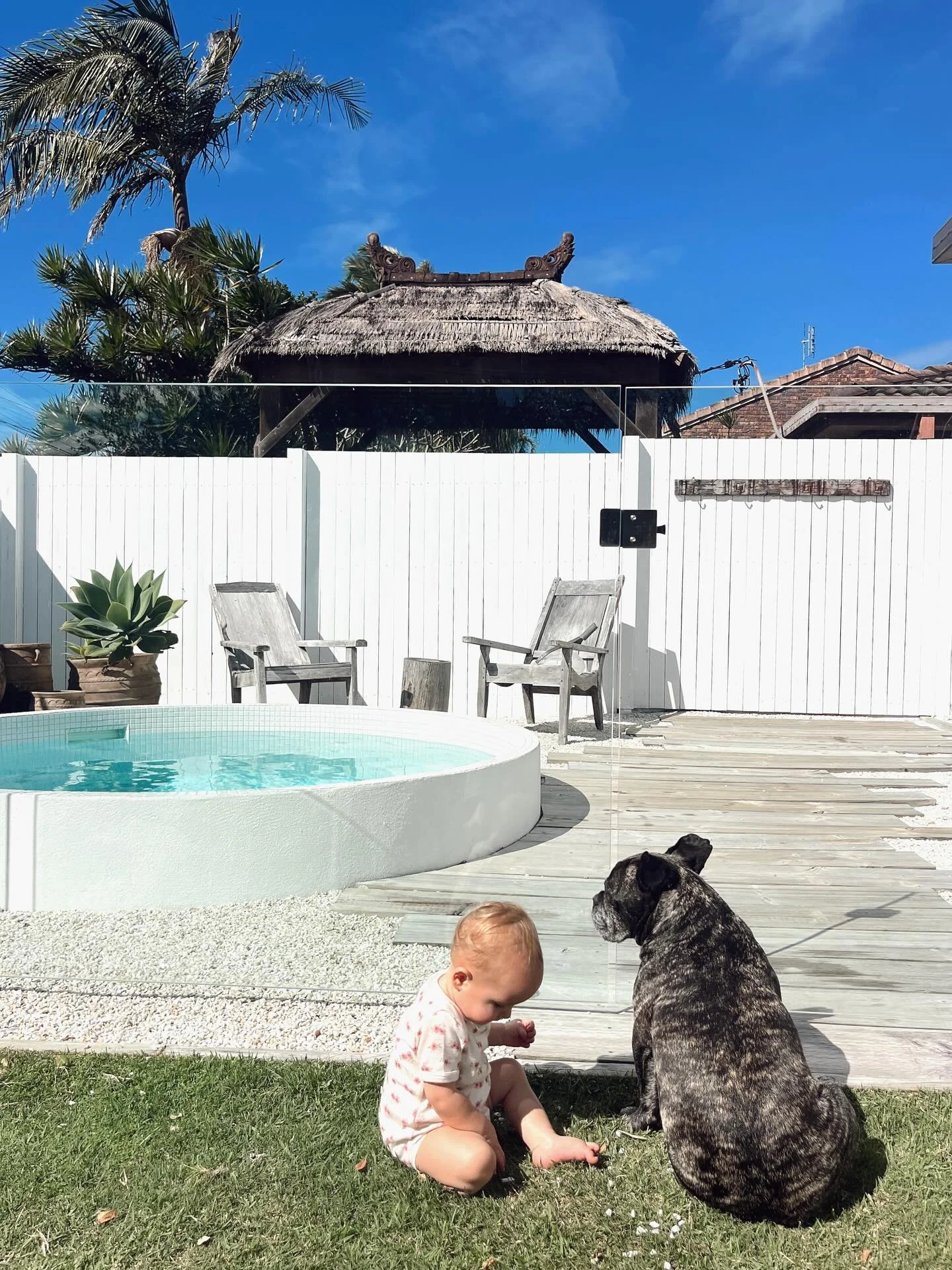Waiting patiently for the pool guy to finish so we can go for a dip! π 
#beachcottage #airbnb #holidayhouse #holiday #nearlyspring #cabaritabeach #howzitstays #howzit