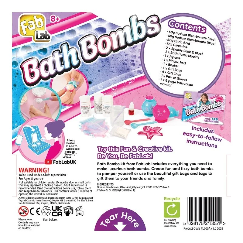 Fab Lab Bath Bombs Kit — Dolls and Dragons