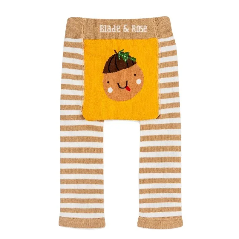 Rusty the Acorn Knitted Leggings