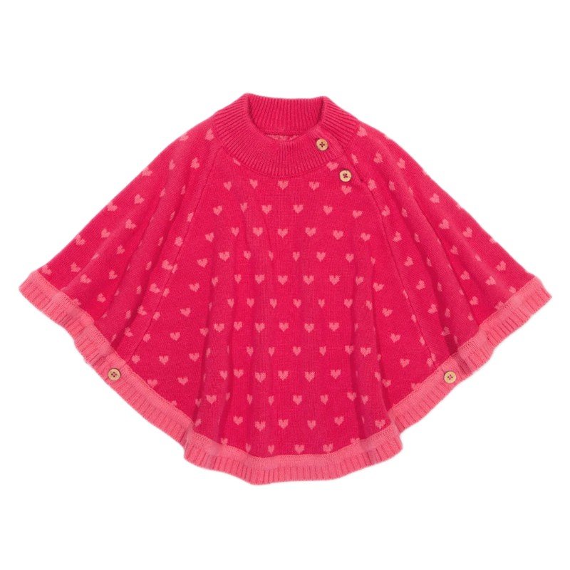 Kite Rosey Heart Poncho