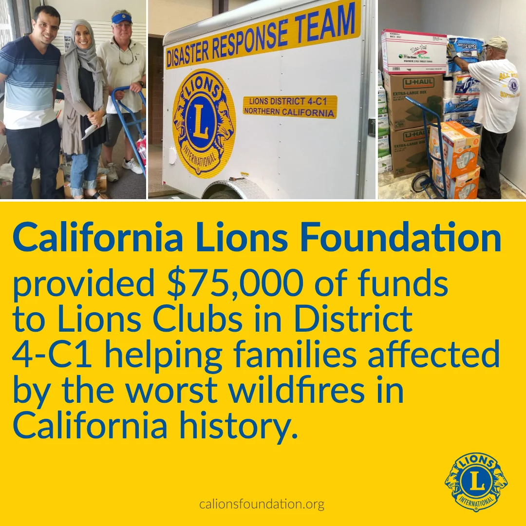 The California Lions Foundation, Helping Lions Help Others