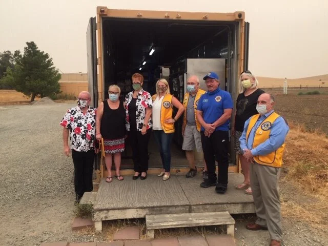 Lions donate freezer to local food pantry