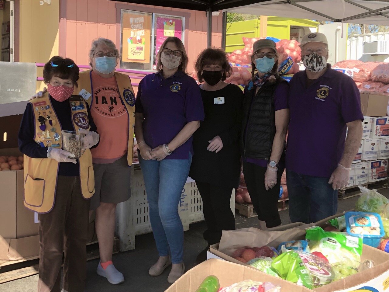 Windsor Lions Club donated, packed and distributed food for the Windsor Service Alliance