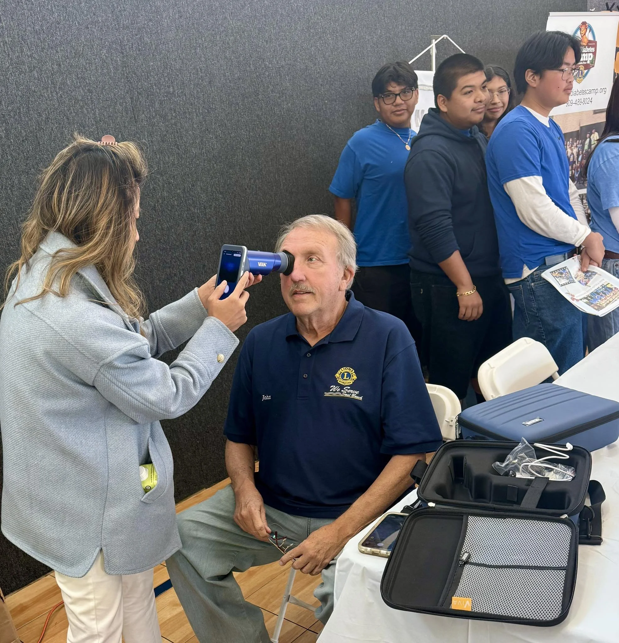TUSTIN HOST LIONS purchases two diagnostic cameras with a grant from CLF