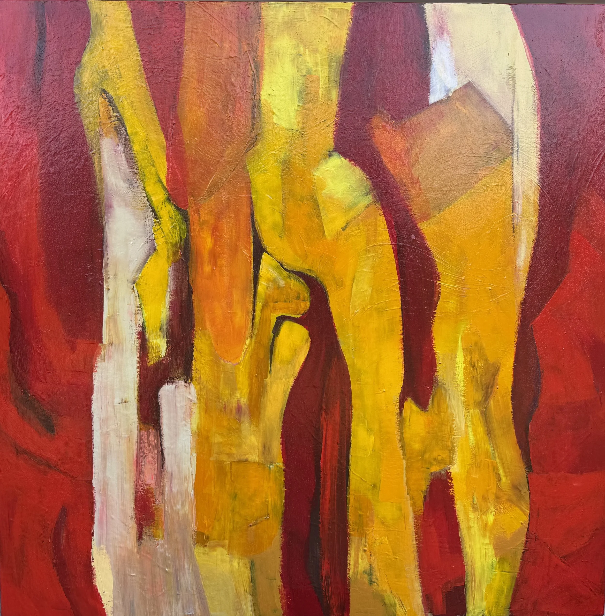 # _130 x 130 cm Akryl på lærred 