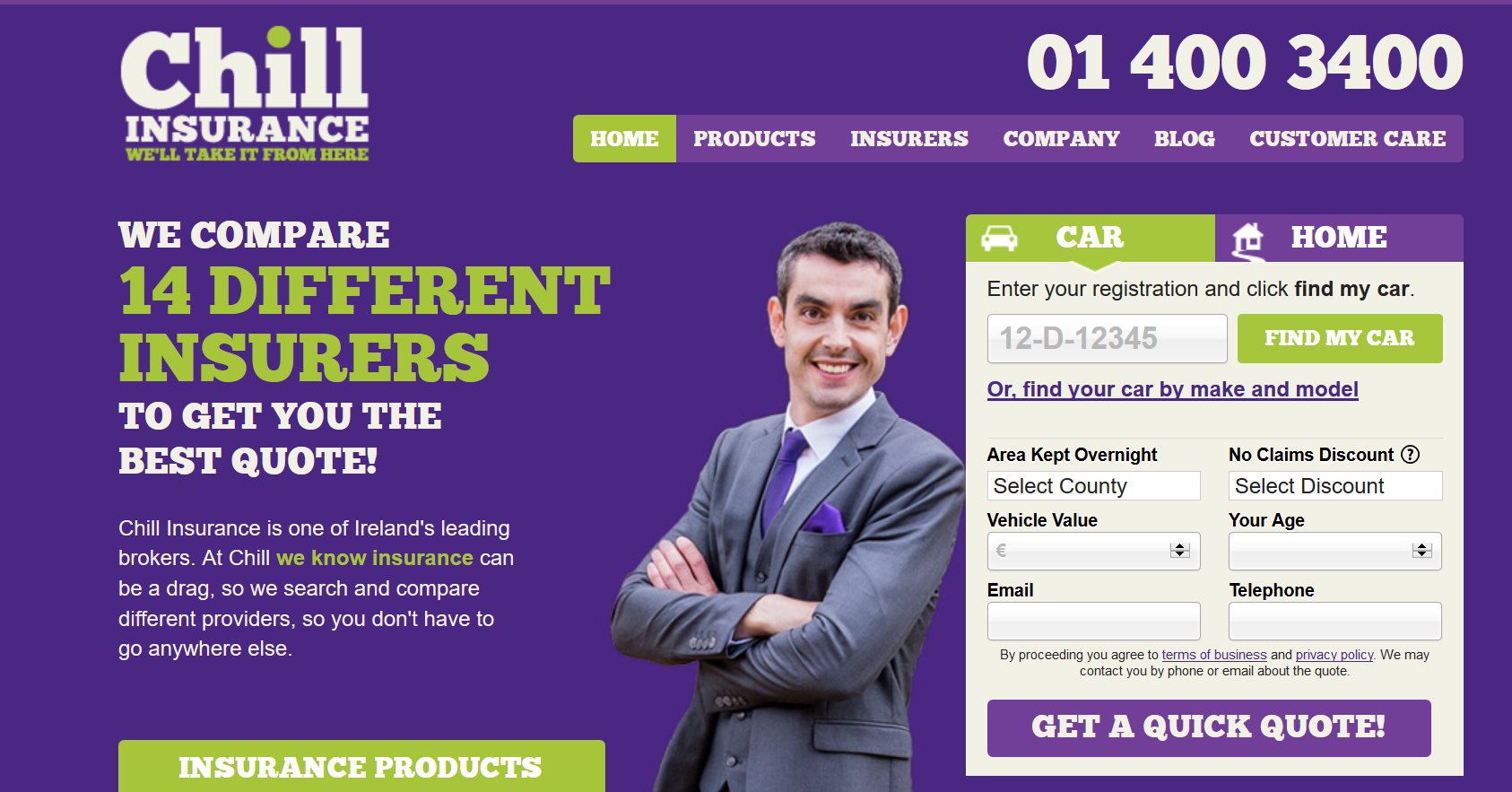 Setting up Chill Insurance