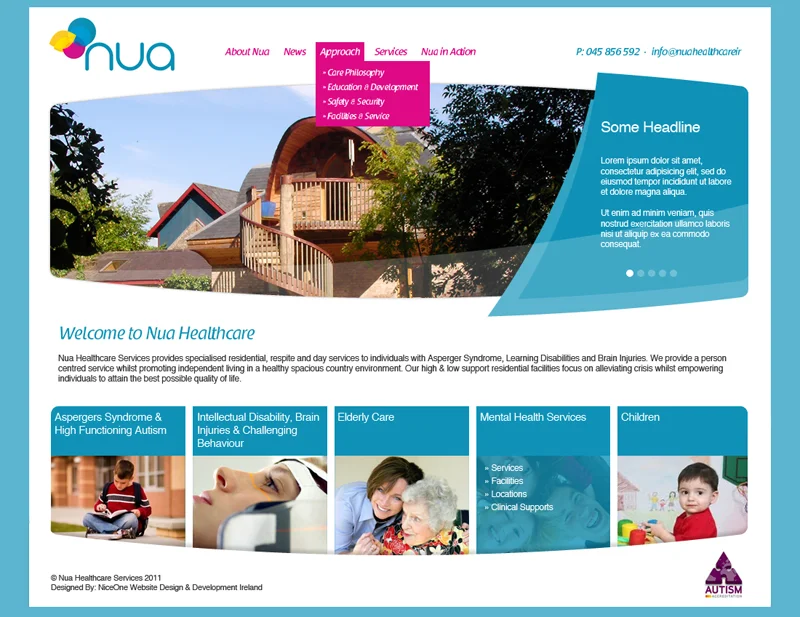 Nua Healthcare Website Developments