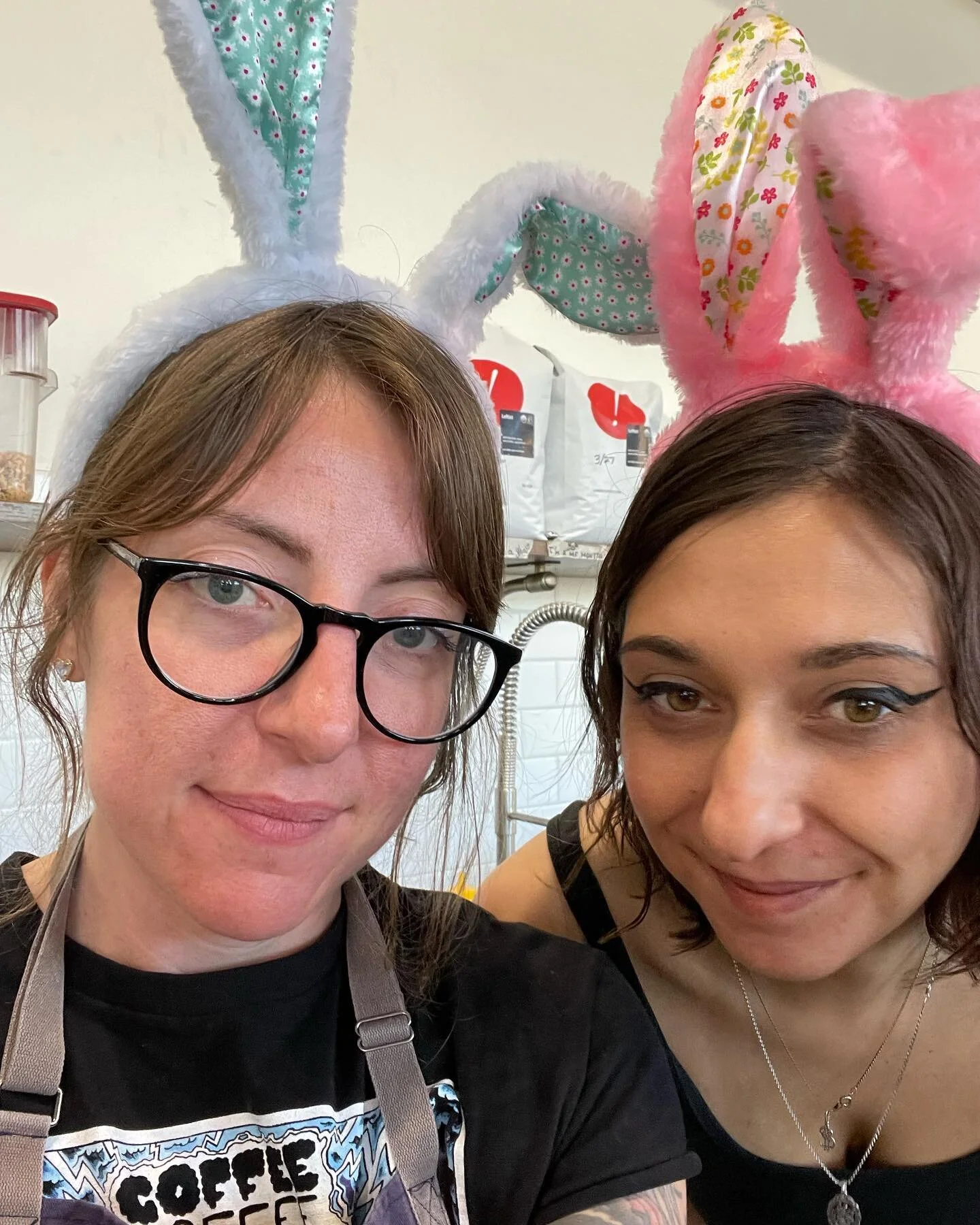 🐰hoppy easter 🐣 we are open saturday til 5 and closed sunday &amp; monday 💐 have a great weekend 😘