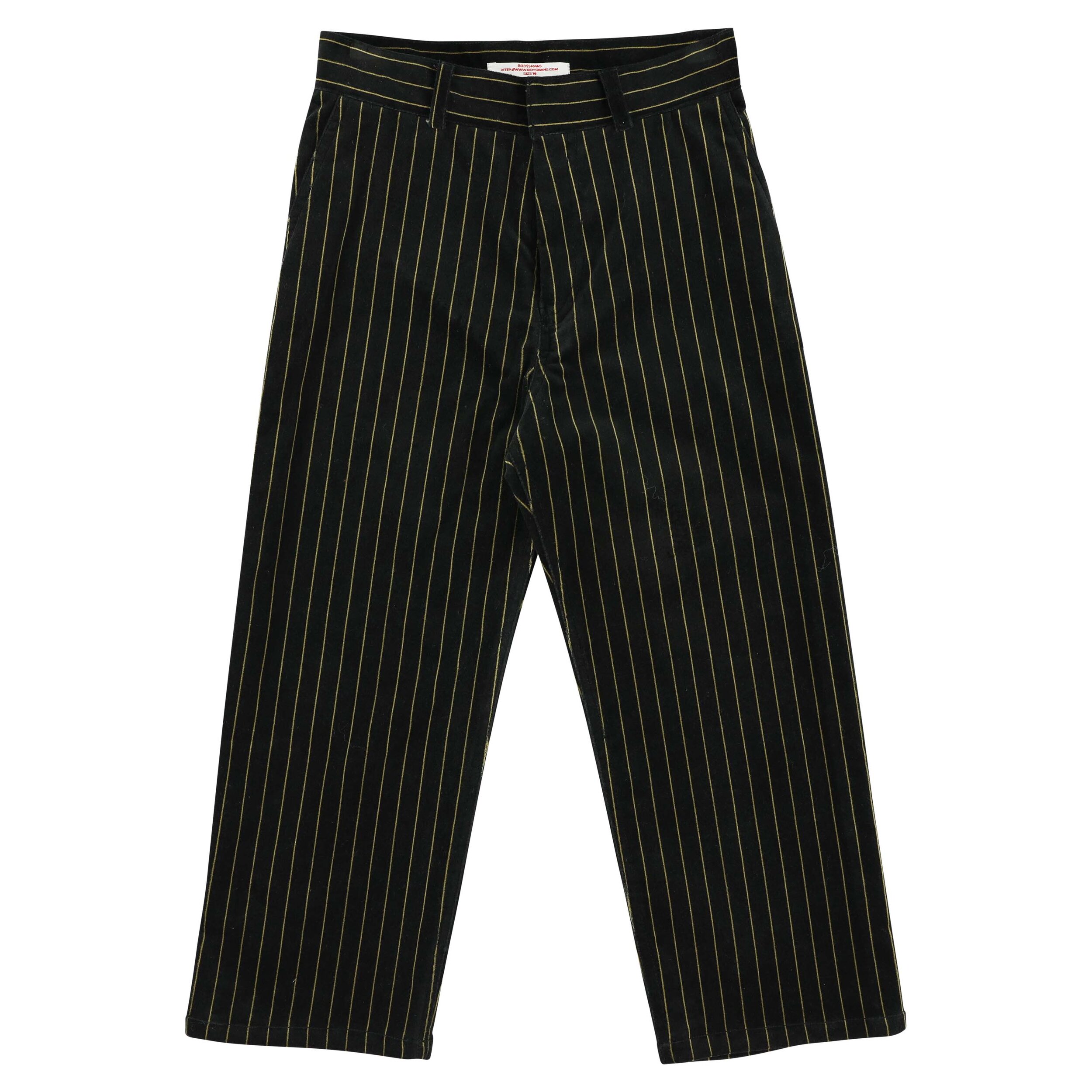 LAST ONE - 201 VELVET STRIPE BLACK — BO(Y)SMANS