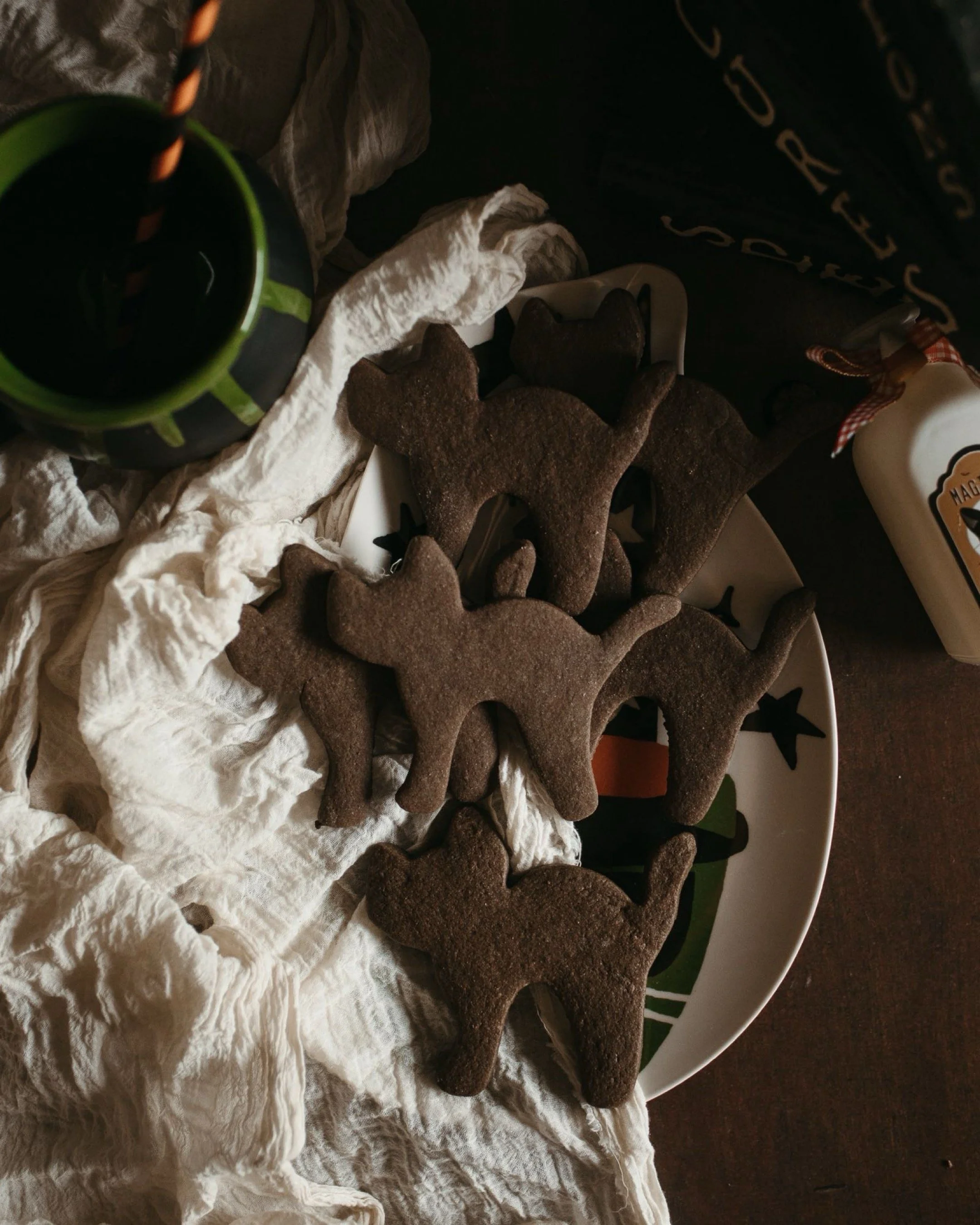 Black Cat Chocolate Cookies