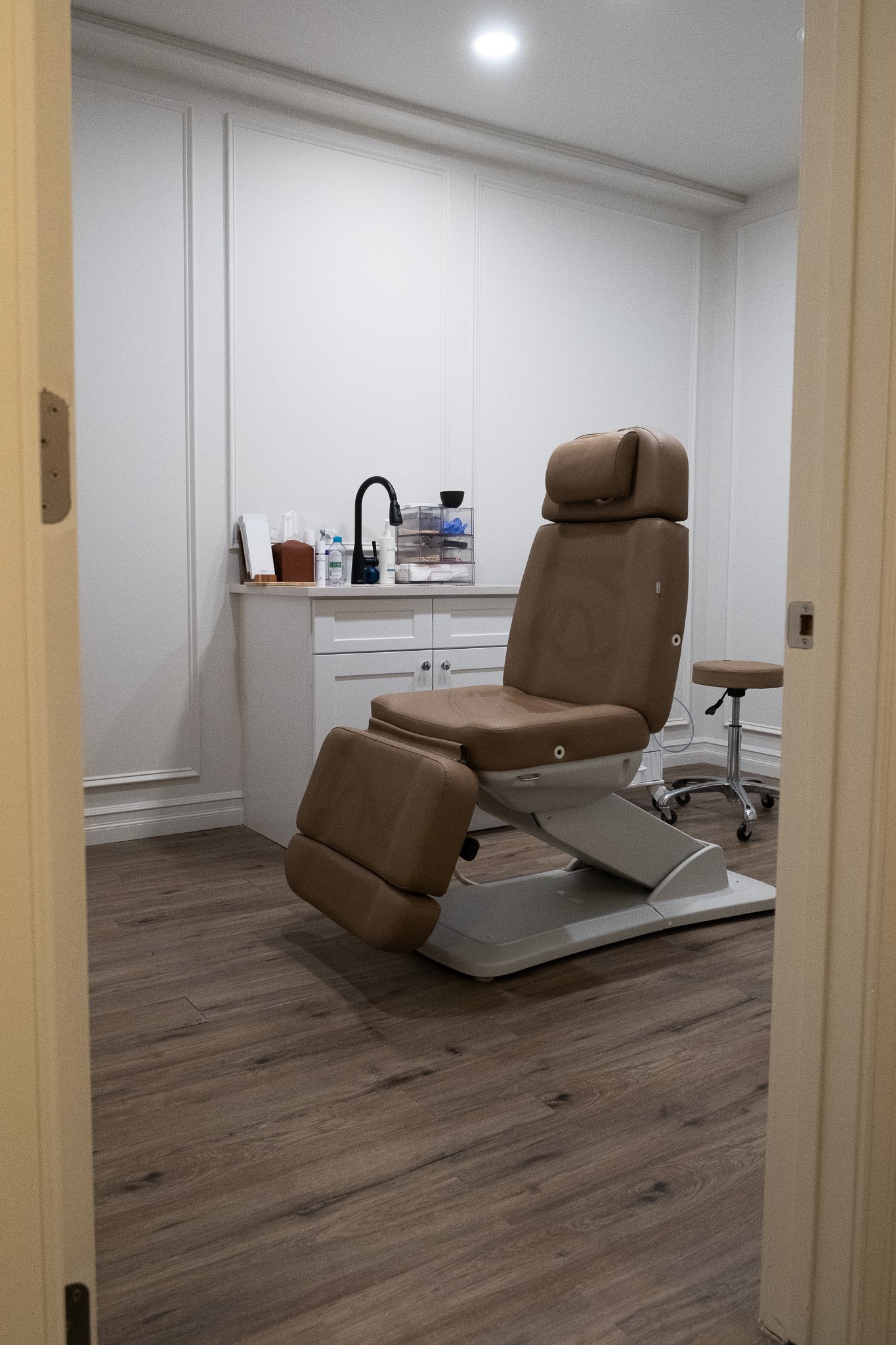  Consultation room at The Brightwood aesthetic practice in Brooklyn Heights. 
