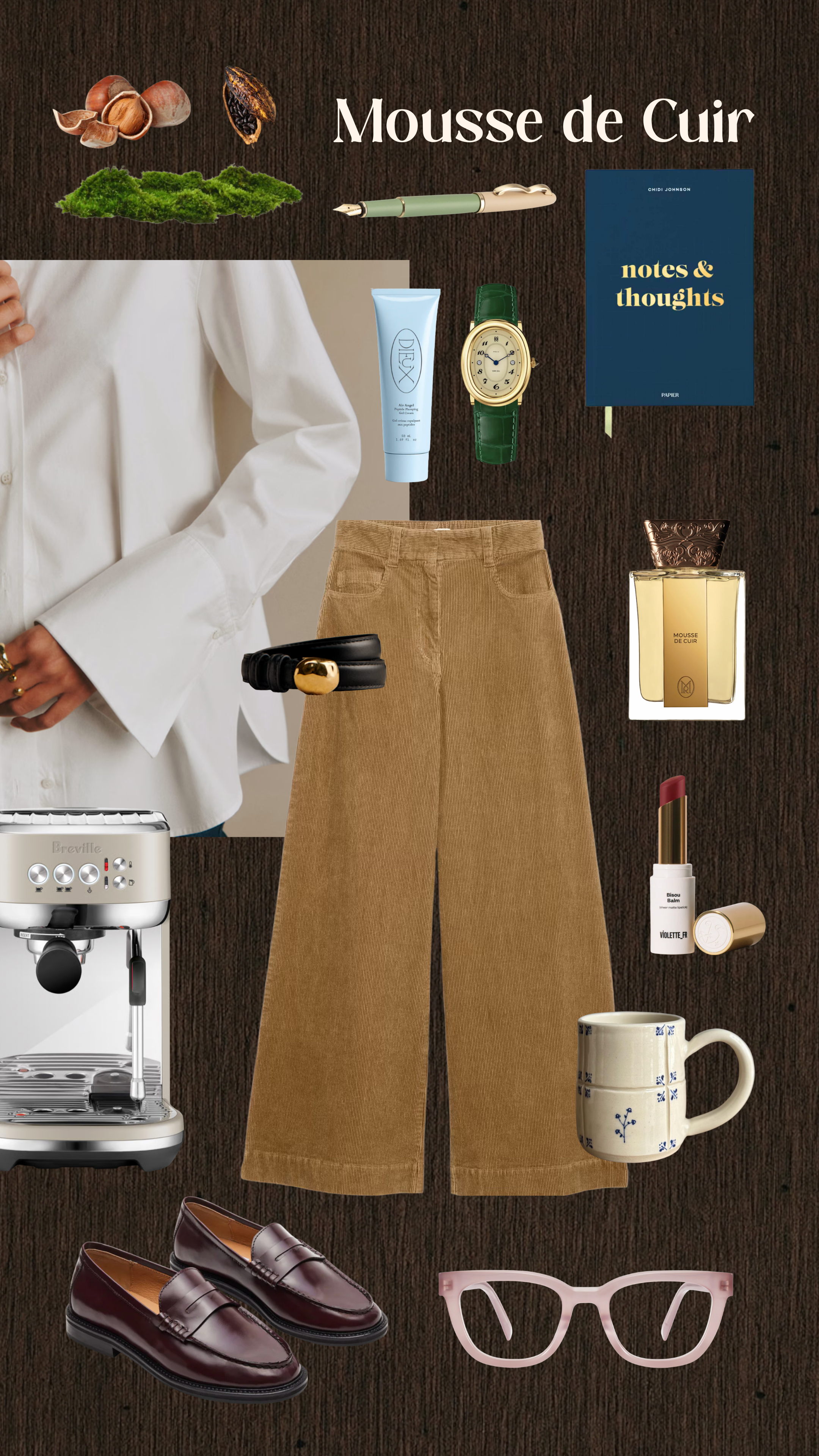 maison du roc mousse de cuir refined professional espresso loafers classic corduroy trousers