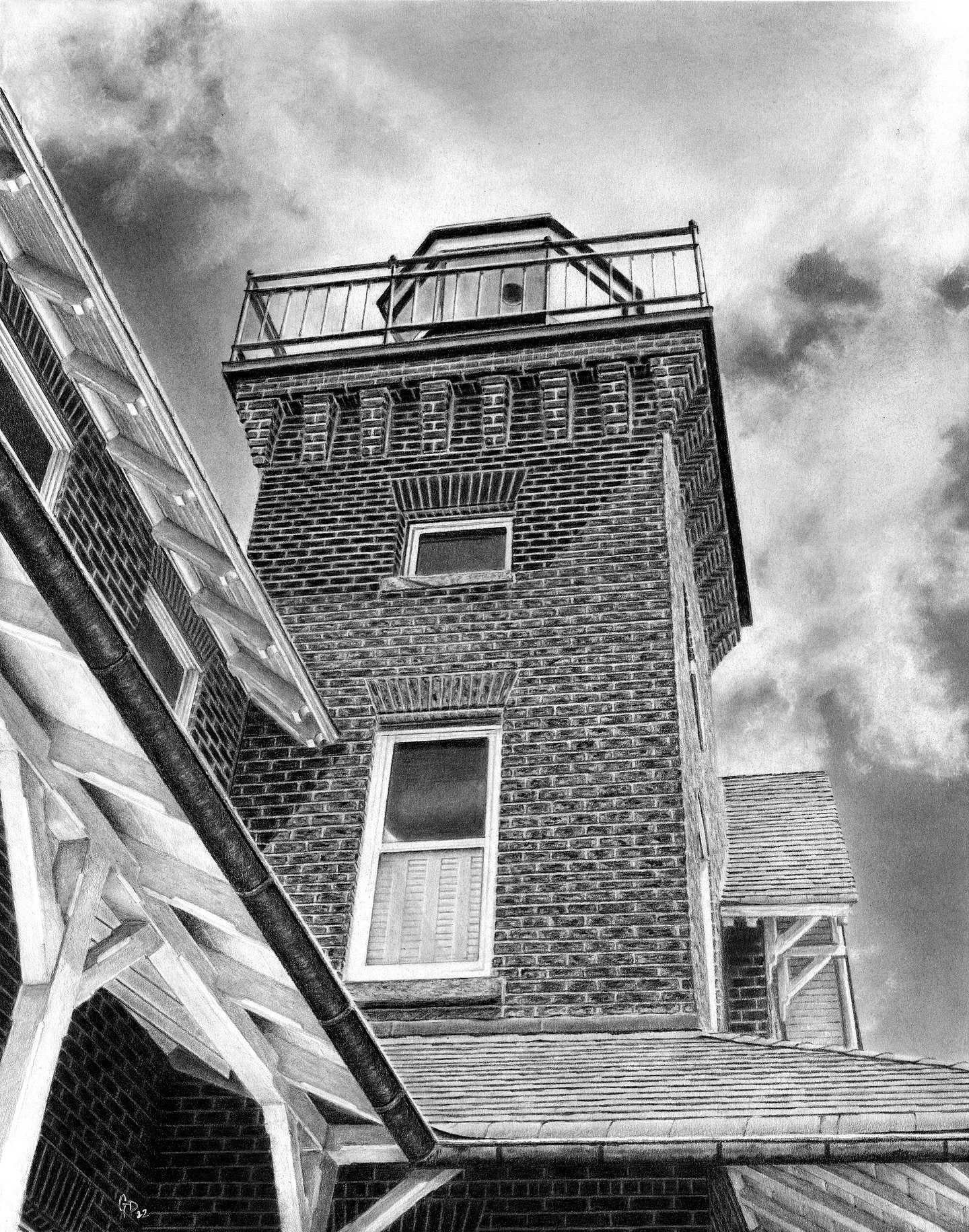 So excited that my drawing &ldquo;Sea Girt&rdquo; depicting the Sea Girt lighthouse has been accepted into the 97th Annual Grand National Exhibition by the American Artists Professional League! This drawing placed in the top 100 out of 700 entries an
