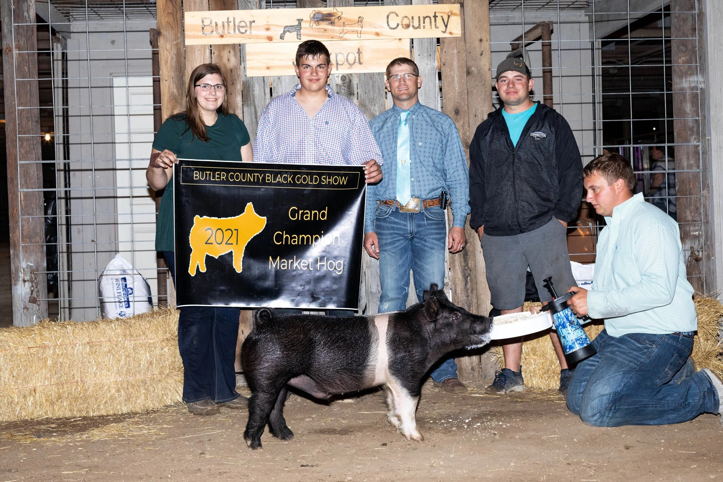 Grand Champion Market Hog Butler County Black Gold Show