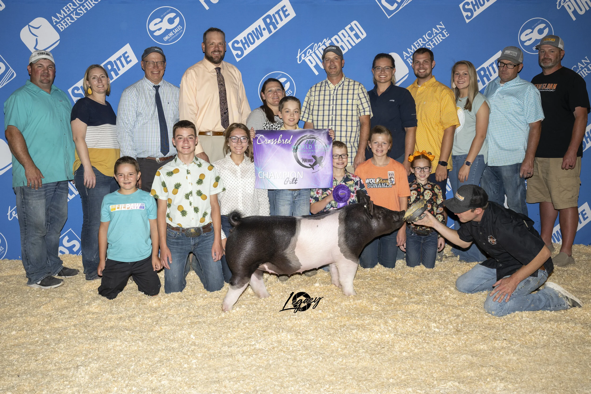 Grand Champion Crossbred Gilt National Junior Show