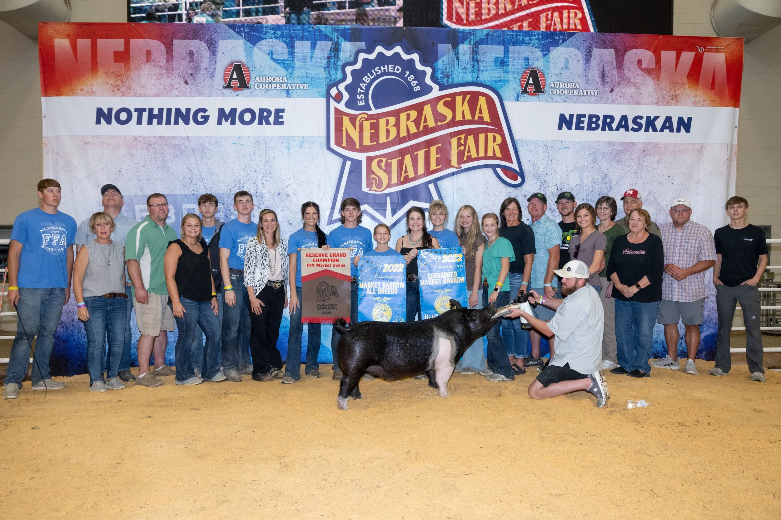 Grand Champion FFA Barrow Reserve Grand Market Hog NSF