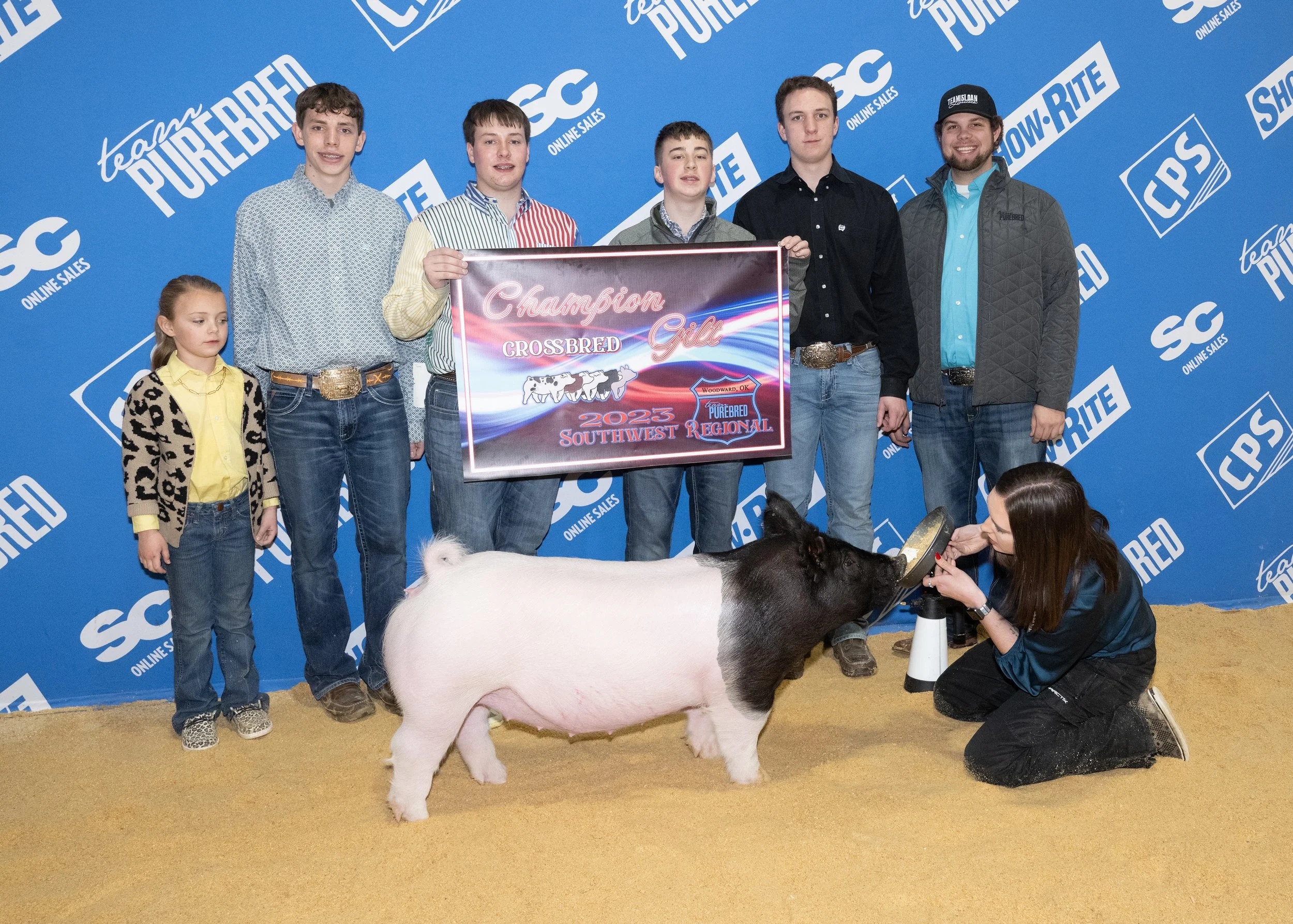 Champion Crossbred Gilt Team Purebred Woodward
