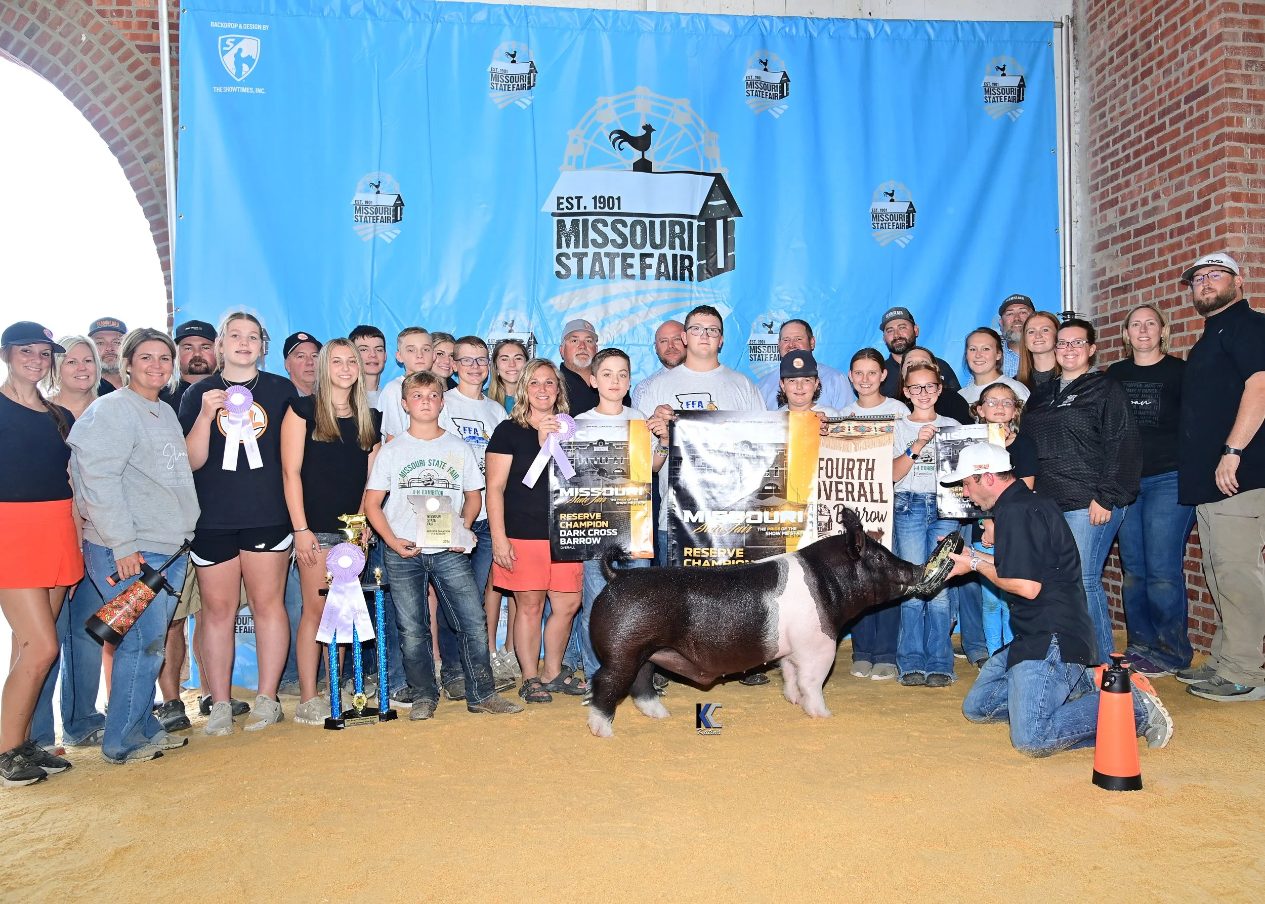 Reserve Champion FFA & Fourth Overall Barrow - Missouri State Fair