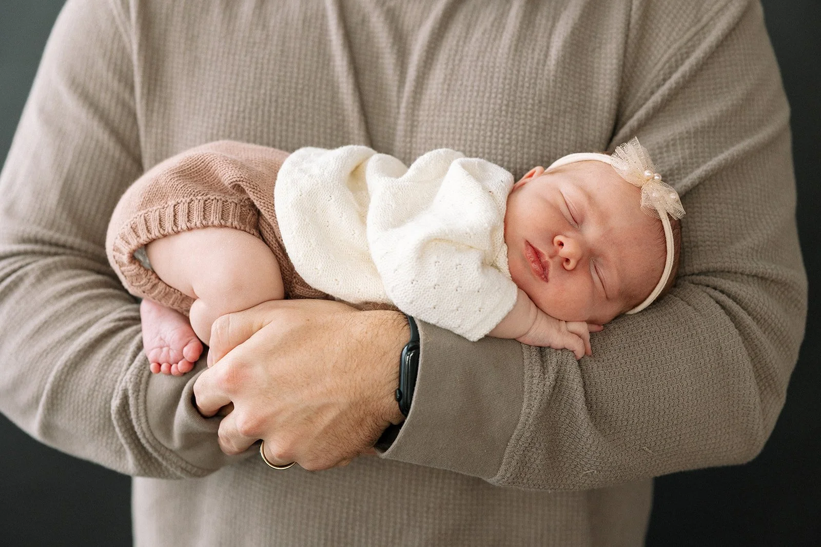 Studio Newborn Photography for a Family of Five in Columbus