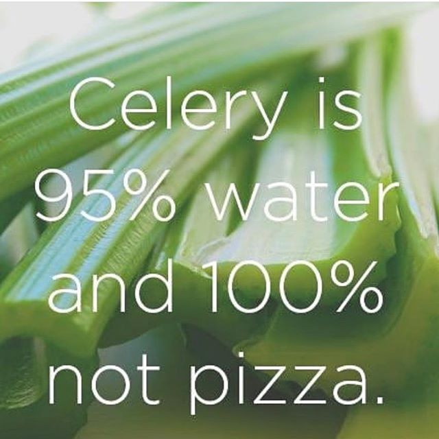 🤪Haha! Truth! But in all seriousness celery has some pretty awesome power 💪 It contains super anti inflammatory properties which benefits your body all around- fighting free radicals that cause cancer, protects your skin, joints, helps to heal dige