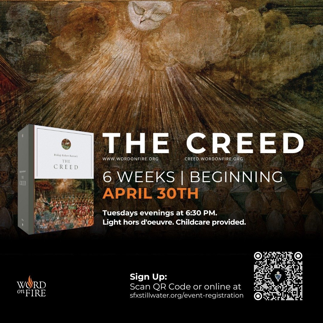 Join us next Tuesday, April 30th, at 6:30 pm in the Parish Hall for a new series called &quot;The Creed.&quot; Light appetizers and childcare provided.

Come explore what Christians believe and what it means to &quot;believe.&quot;

To register or fo