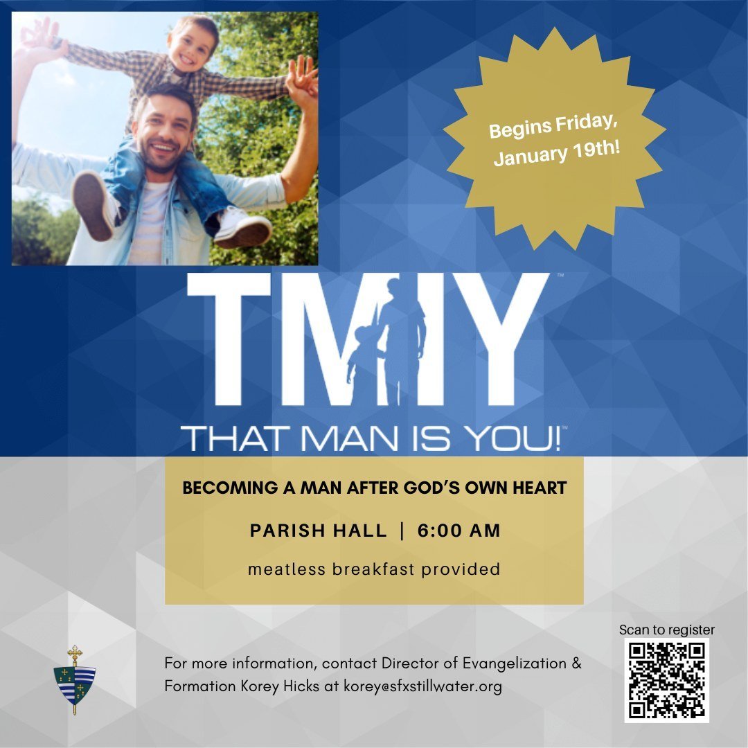 That Man Is You will meet in Parish Hall tomorrow morning, May 3rd, at 6 am. It's free and open to all men.
