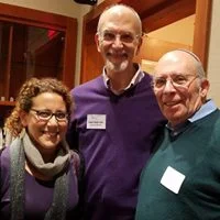 Rabbi Gordon Fuller with past executive directors, Dr. Lauren Strauss and Martin Goldman