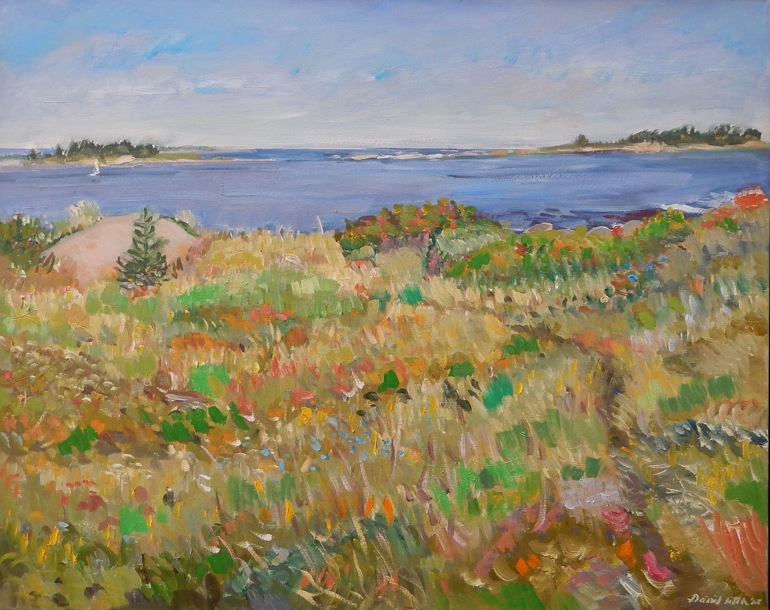  Path to the Ocean, Cranberry Point Rd, oil on canvas, 24 x 30 inches 