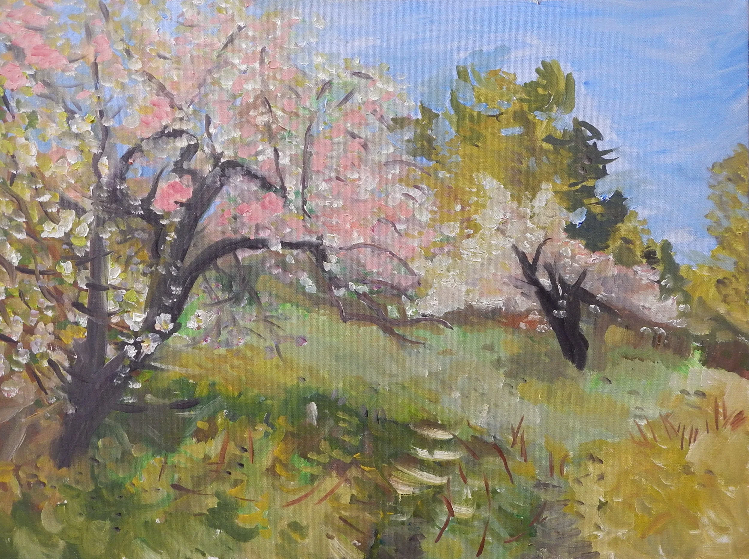  Terrason’s Orchards (Cumberland), oil on panel, 18 x 24 inches (SOLD) 