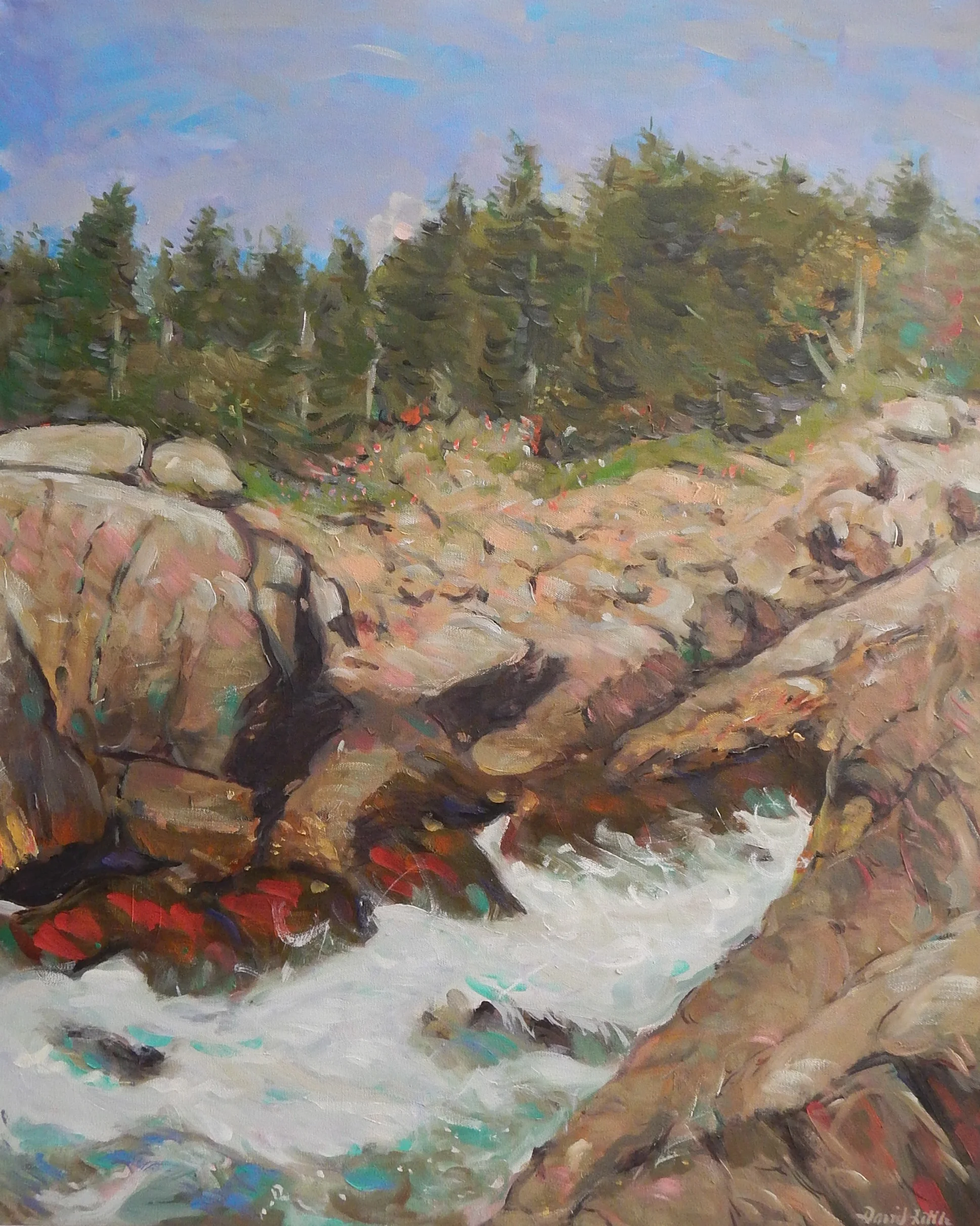  Squeaker Cove, Monhegan Island, oil on canvas, 30 x 24 inches 