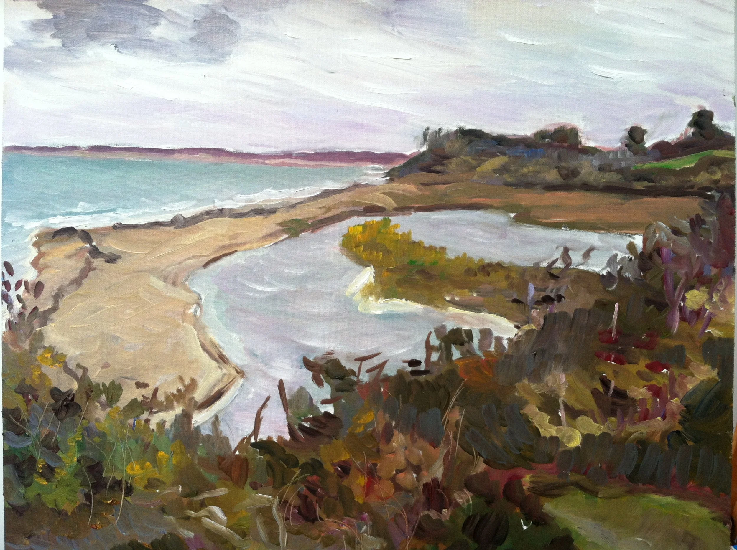 Tidal Inlet (Nantucket, Cape Cod), oil on panel, 16 x 20 inches 