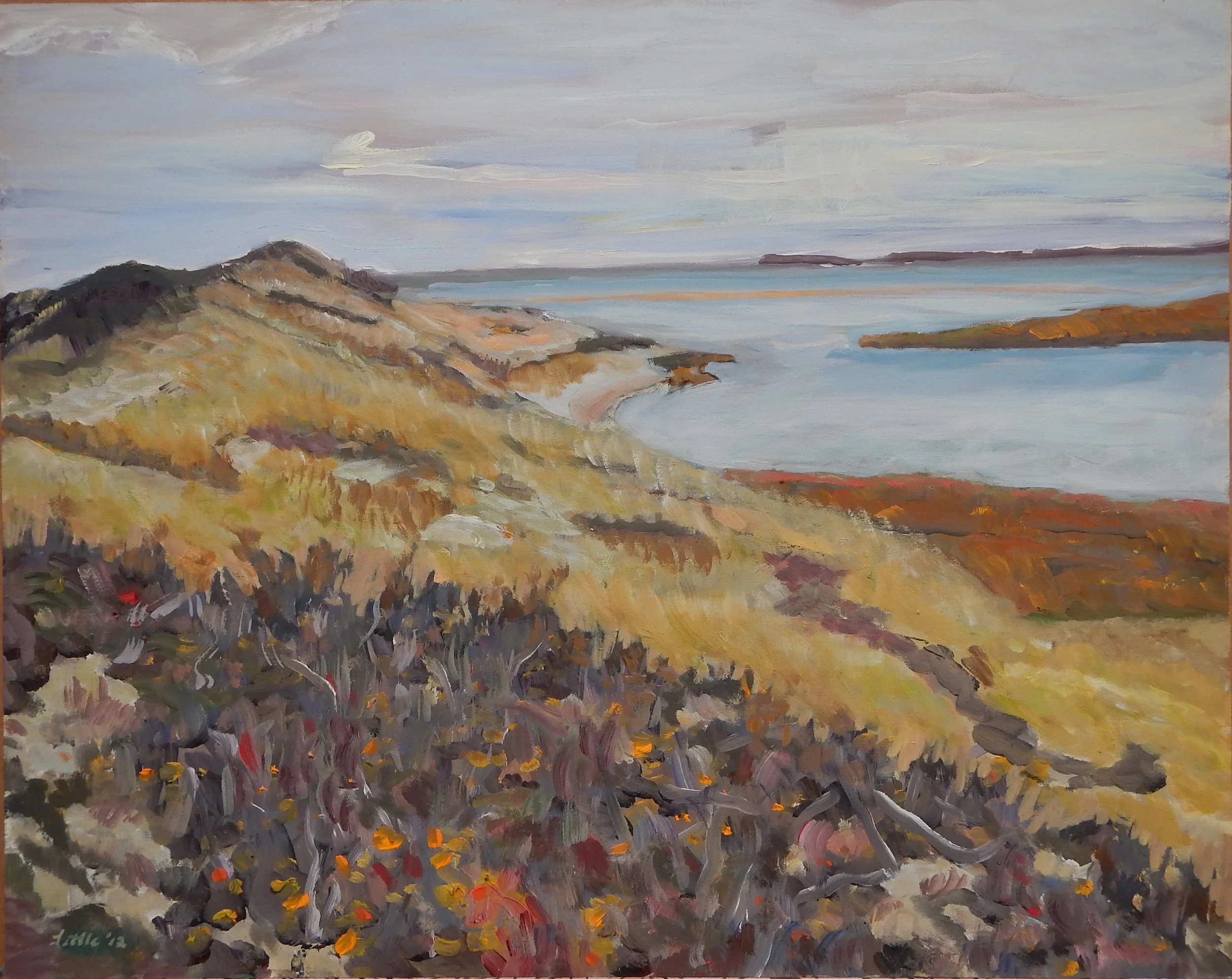  Dunes at North Point (Nantucket), oil on panel, 16 x 20 inches 