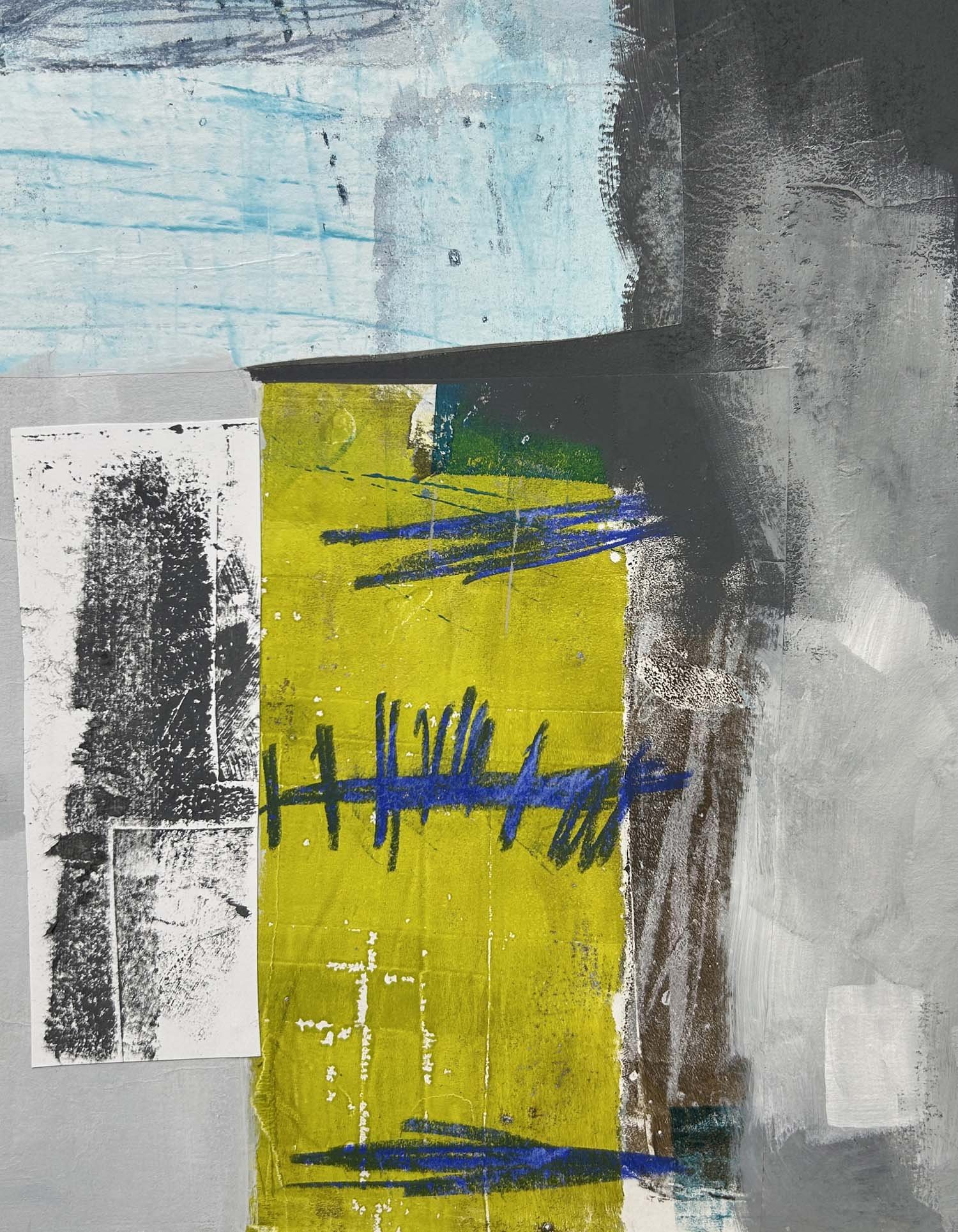 Forbidden Doorway 14"x11", mixed media on cradled wood panel