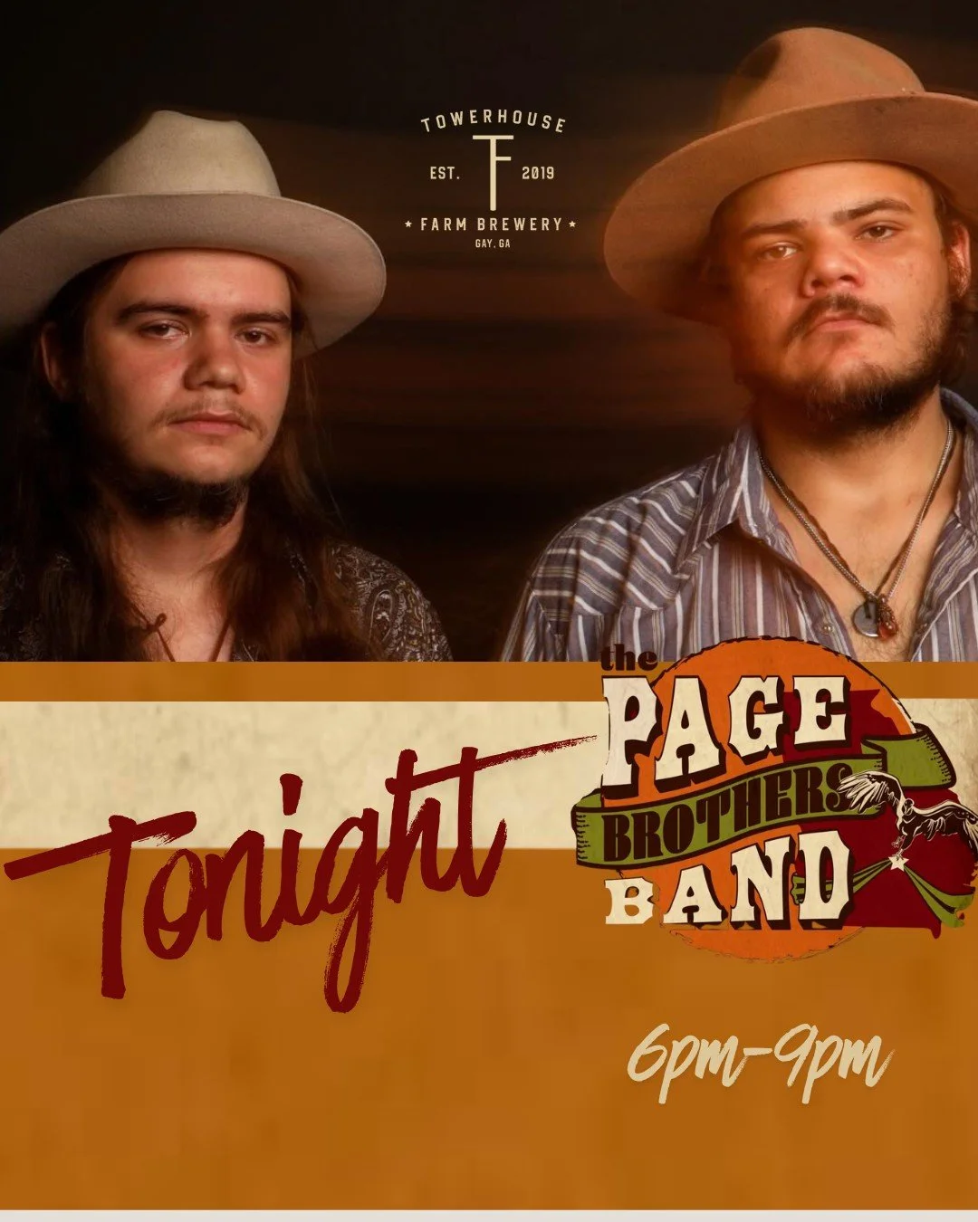 It&rsquo;s Saturday night at the brewery! The Page Brothers are on stage this evening with their signature Southern, swampy sound that is perfect with a cold craft beer and great company. Kick back and enjoy the music, enjoy the night! 

The Page Bro
