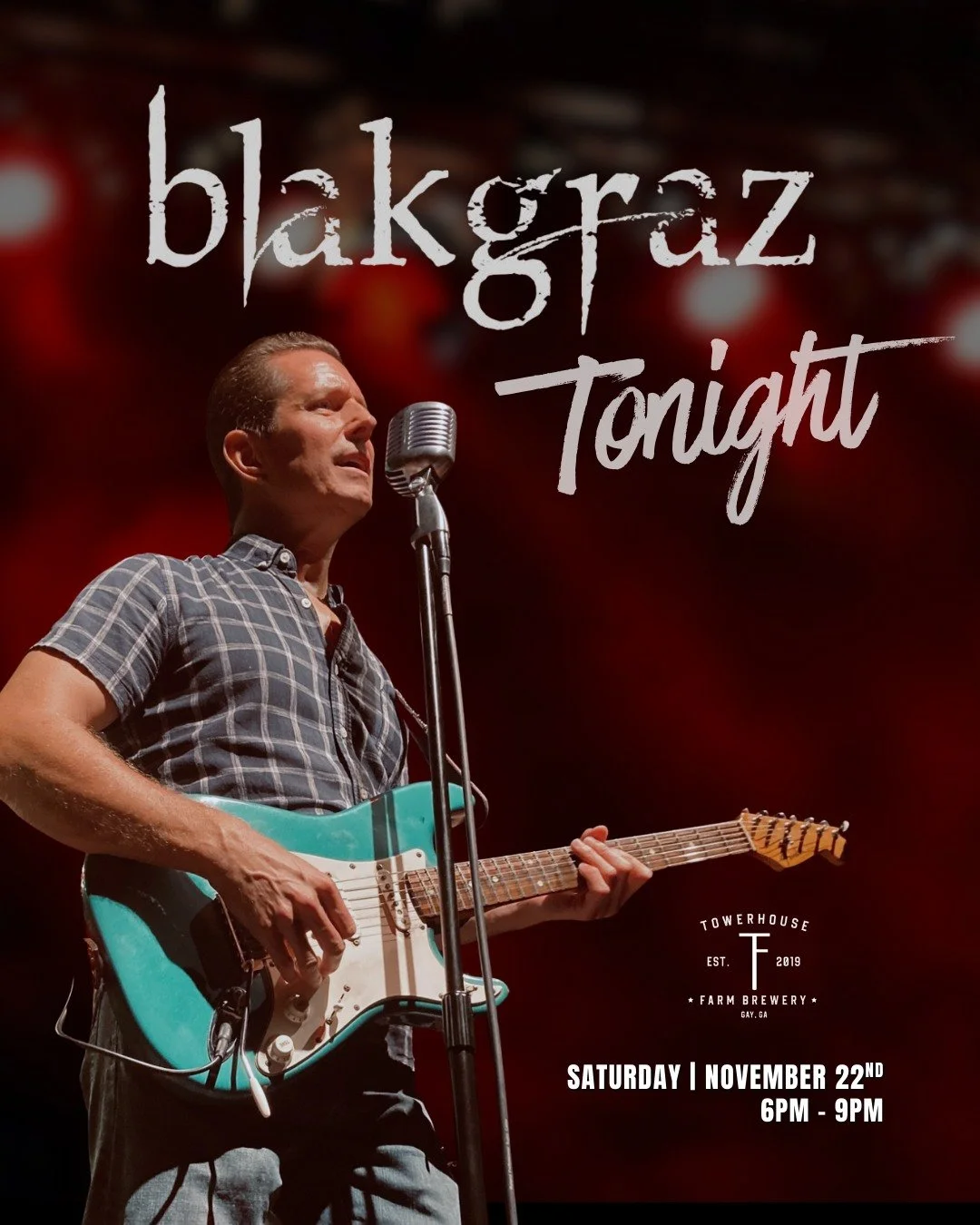 Tonight is the night!  Blakgraz is back at Towerhouse Farm Brewery.

Blakgraz
Live music 6-9PM