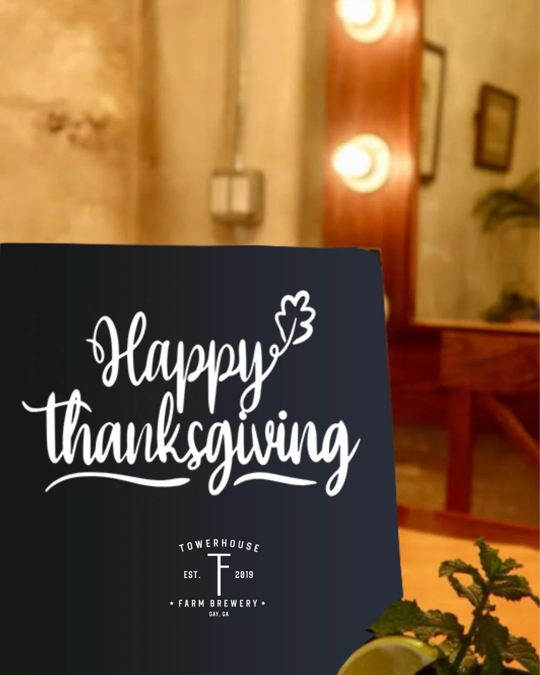 From all of us at Towerhouse Farm Brewery, we wish you all a very Happy Thanksgiving!