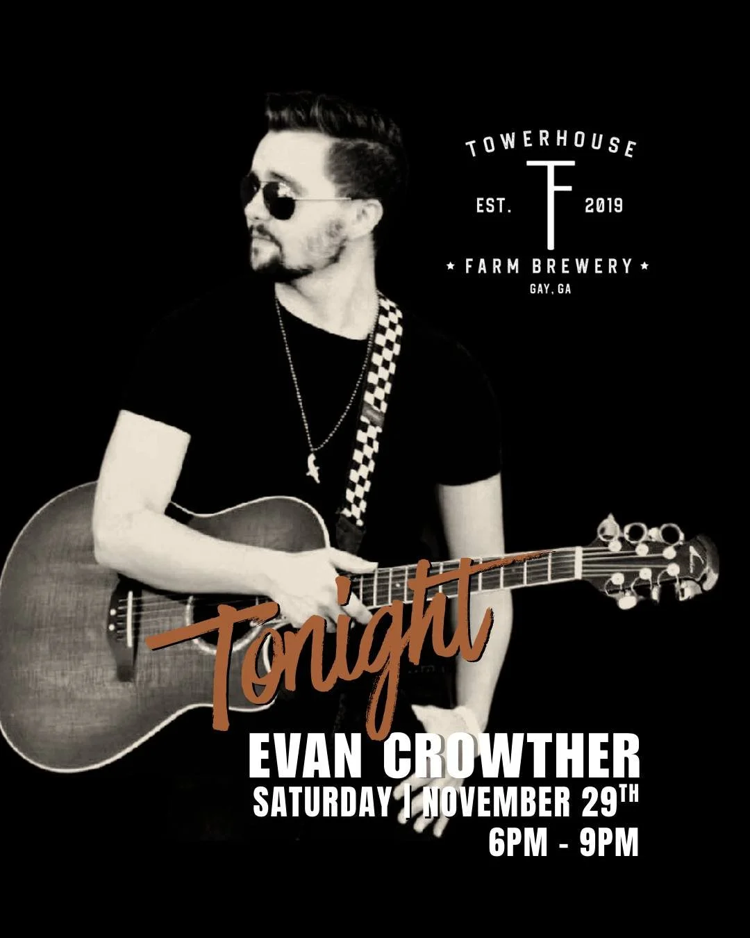 Tonight, come ready to have a great time! Singer- Songwriter Evan Crowther is back with live music  6pm-9pm. Solid roots music. You don&rsquo;t want to miss this night! 

As always, we have great craft beers &amp; cocktails to enjoy with the variety 