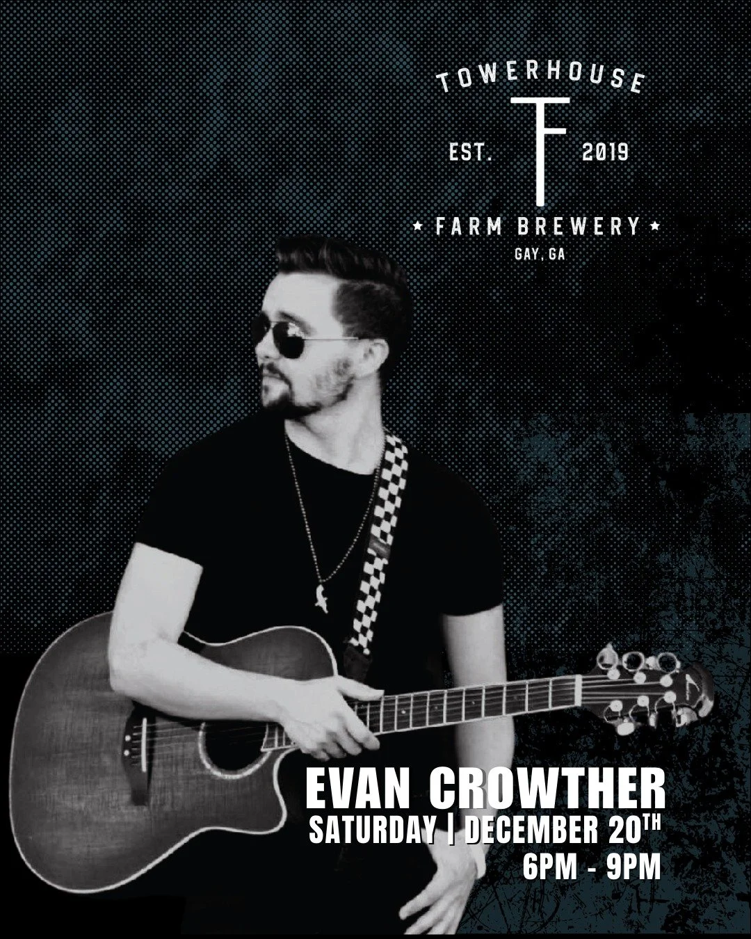 Saturday night, Singer-Songwriter Evan Crowther returns to perform from 6-9pm. If you like your music rock, pop, alternative, Evan does it all. We are the place you&rsquo;ll want to be this weekend.
Come out and enjoy! 

Evan Crowther At TFB!
6-9PM
S