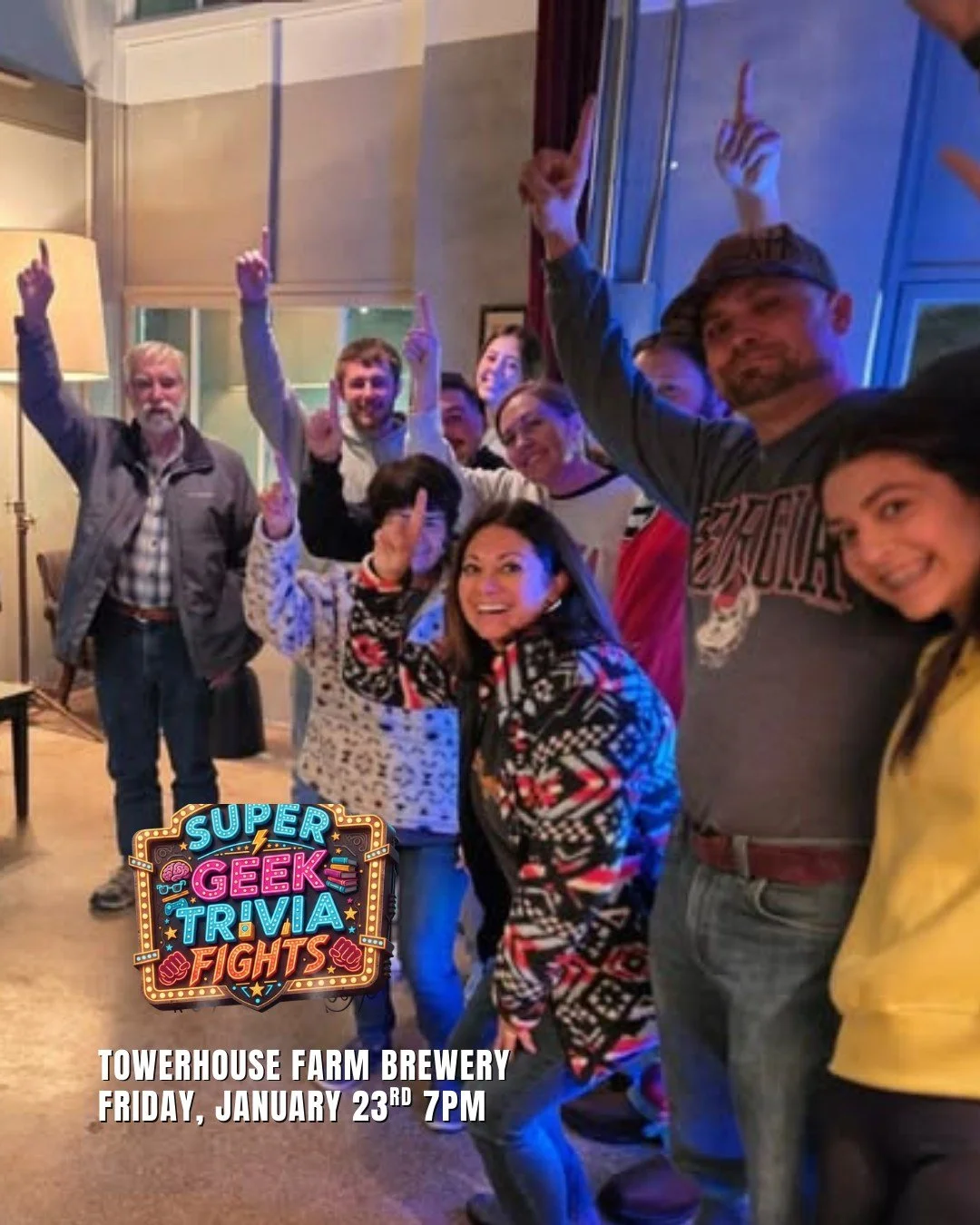 We will see you  tomorrow for the best game night in town! It's a Super Geek Trivia Friday night at TFB! 7PM - Games begin.