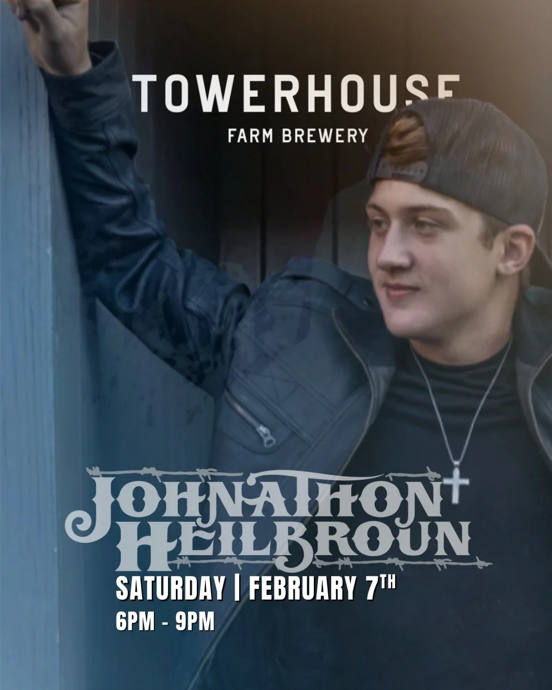 Saturday, Singer-Songwriter Jonathon Heilbroun will be on the brewery stage 6-9pm. If you missed his performance last time, make your plans for Saturday night!

Towerhouse Farm Brewery
Live Music February 7th 6-9PM
Gay, Ga.