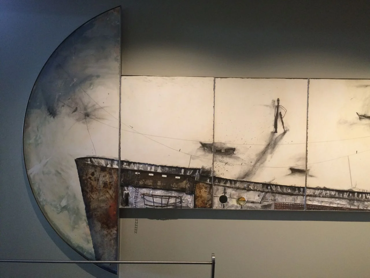 Detail, La Rayuela (Emigrar 2000), 2001, Gustavo Lopez Armentia